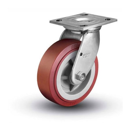 Colson Colson 4 Series Swivel Plate Caster 4.04109.929 SS - Polyurethane on Polyolefin 4" Dia. 600 Lb 4.04109.929 SS